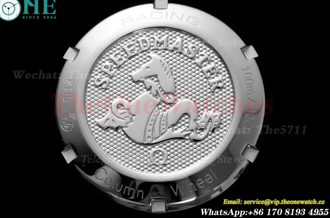 A7750 Racing Master SS 40mm Speedmaster White Dial HKF SS 0125